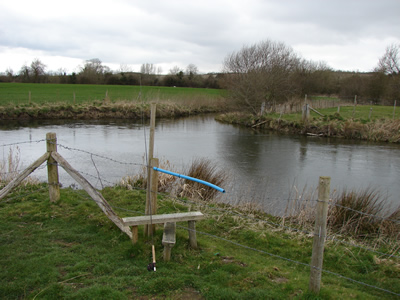 River Wylye overcast day